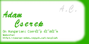 adam cserep business card